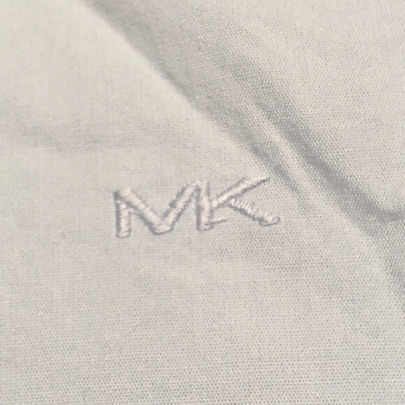 Michael Kors Men’s Classic Fit Short Sleeve Button Up Shirt Blue Size Medium - Picture 4 of 7
